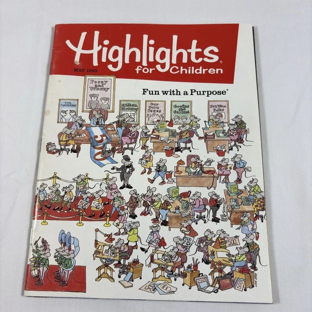 Vintage Highlights for Children Magazine Lot 1988 1989 1993 #500 1994 Set of 4